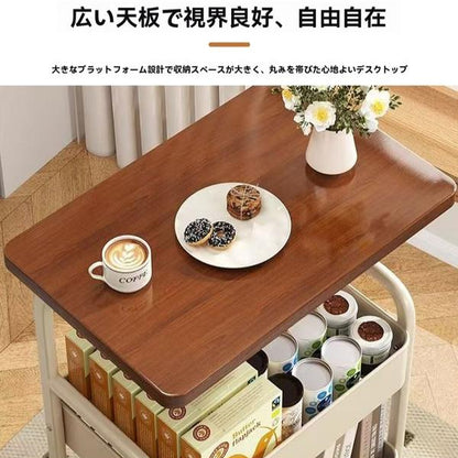 大人気！Hakora™（ハンピタ）No.1✨ 北欧風 多機能収納ワゴンテーブル